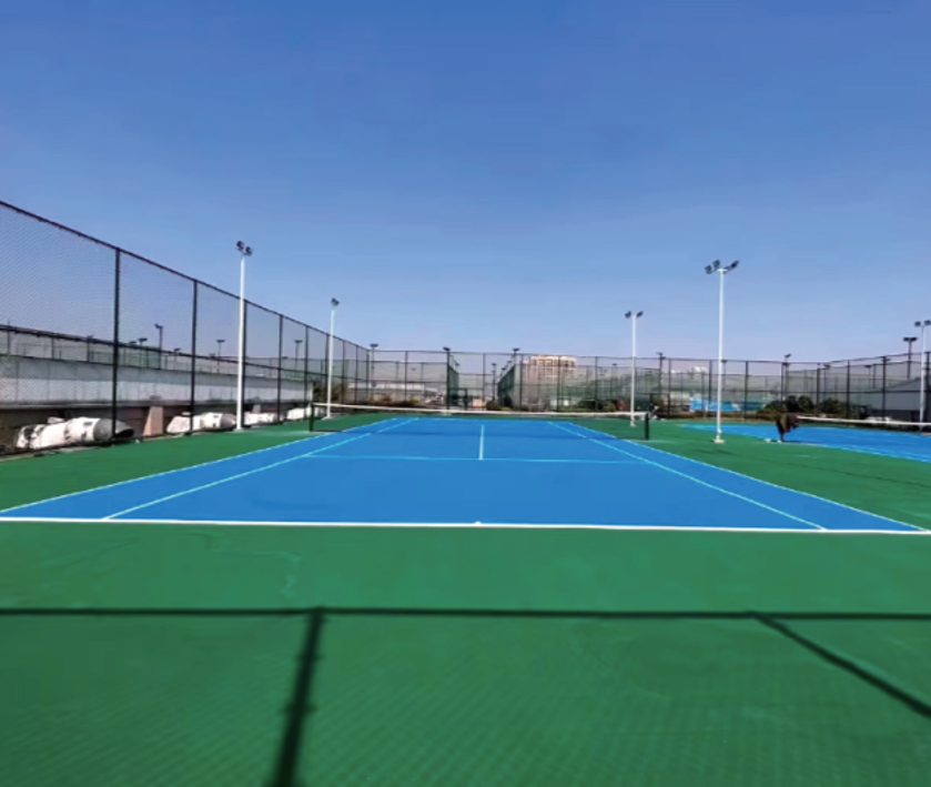 Outdoor Standard Tennis Court Lighting Project